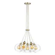 Apollo seven light pendant In Various Finishes E27