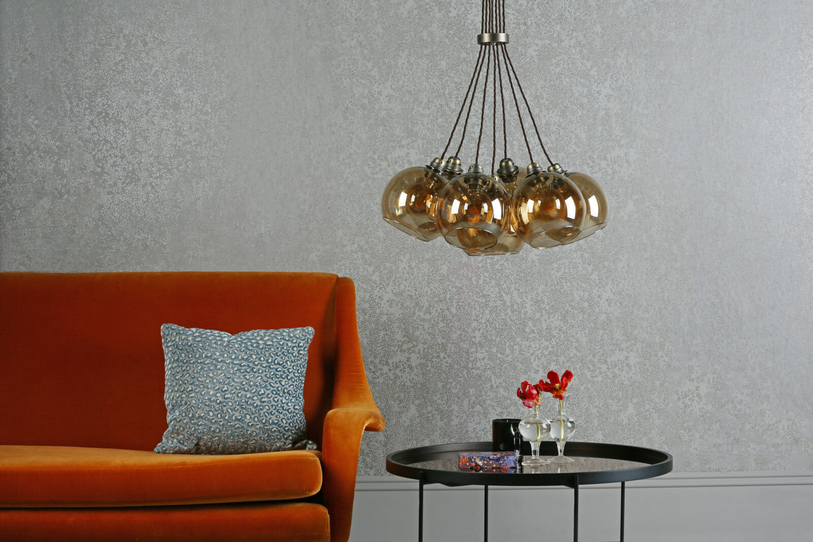Apollo seven light pendant In Various Finishes E27