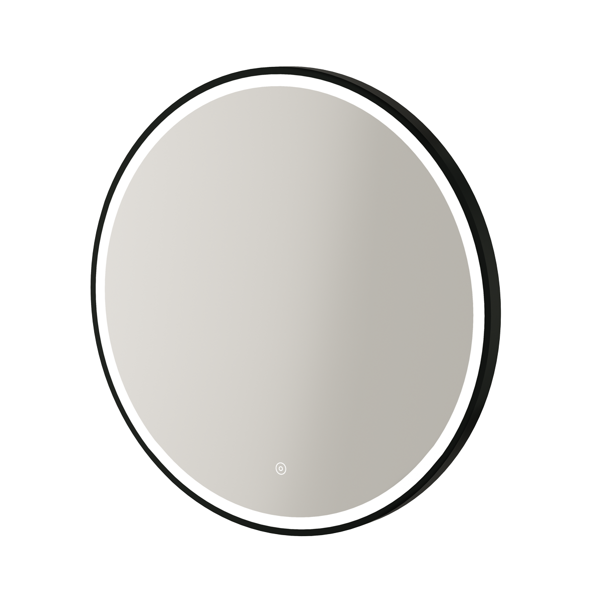 Feya Frame Black/Brushed Brass Round with Feature Strap/Without Strap - Bathroom Mirror With LED Light IP44
