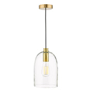 Archie Pendant  - Satin Bronze & Glass