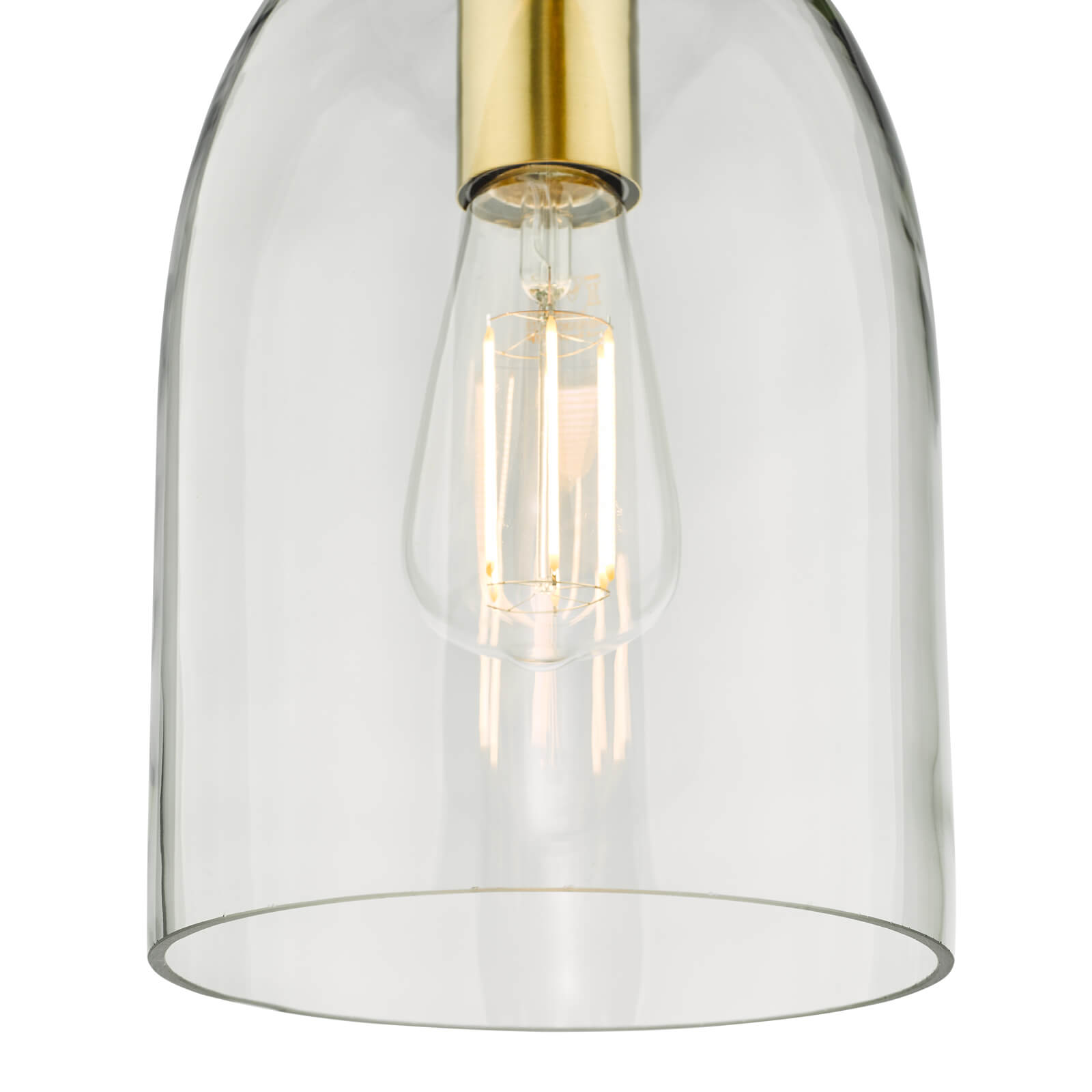 Archie Pendant  - Satin Bronze & Glass
