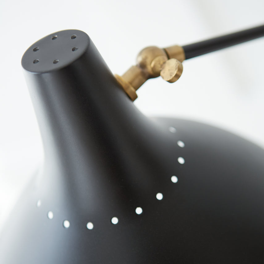 Charlton Floor Lamp- Black/ White Finishes