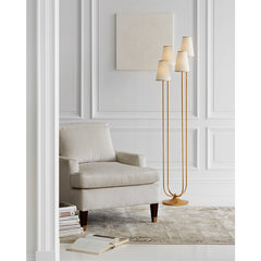 Montreuil Floor Lamp- Gold/ Silver Finishes