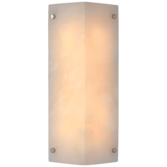 Clayton Alabaster Wall Sconce - Nickel/Brass