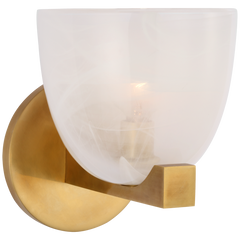 Carola IP20 Bathroom Sconce - Nickel/Antique Brass