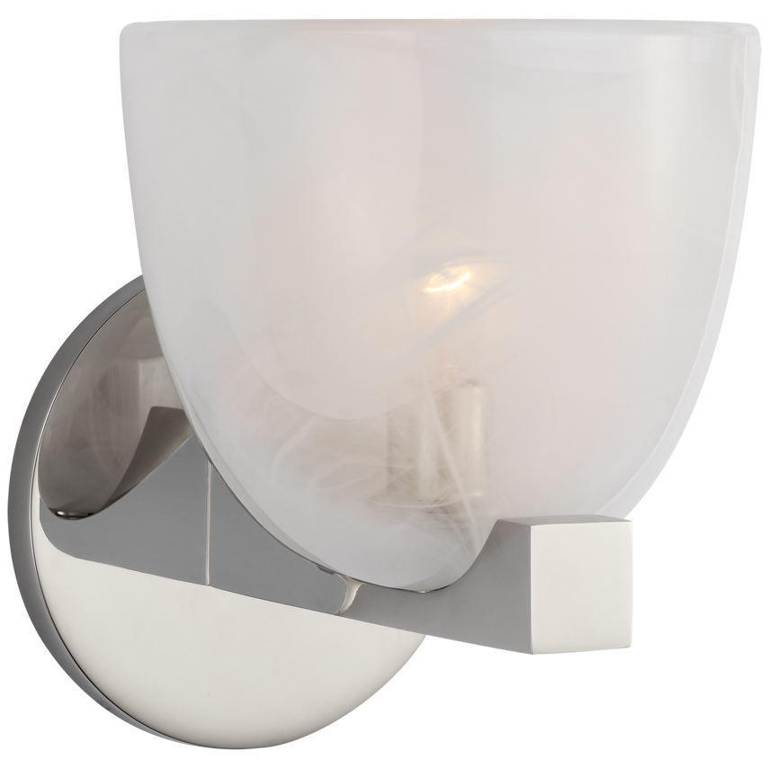 Carola IP20 Bathroom Sconce - Nickel/Antique Brass