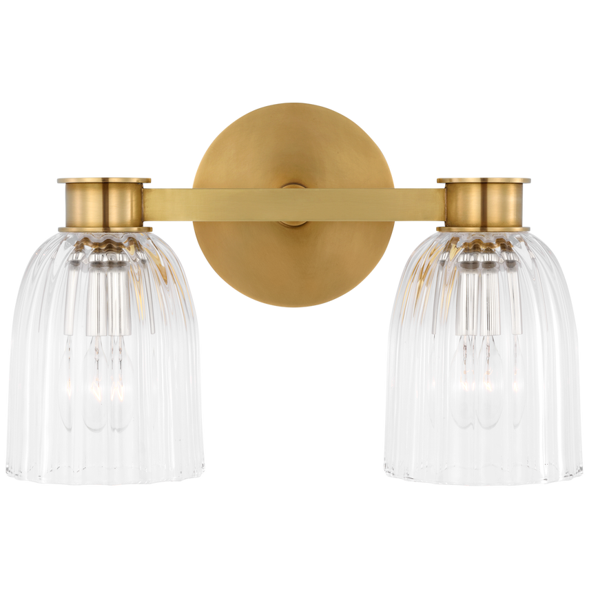 Asalea 1/2/3Lt Bathroom Sconce - Brass/Nickel
