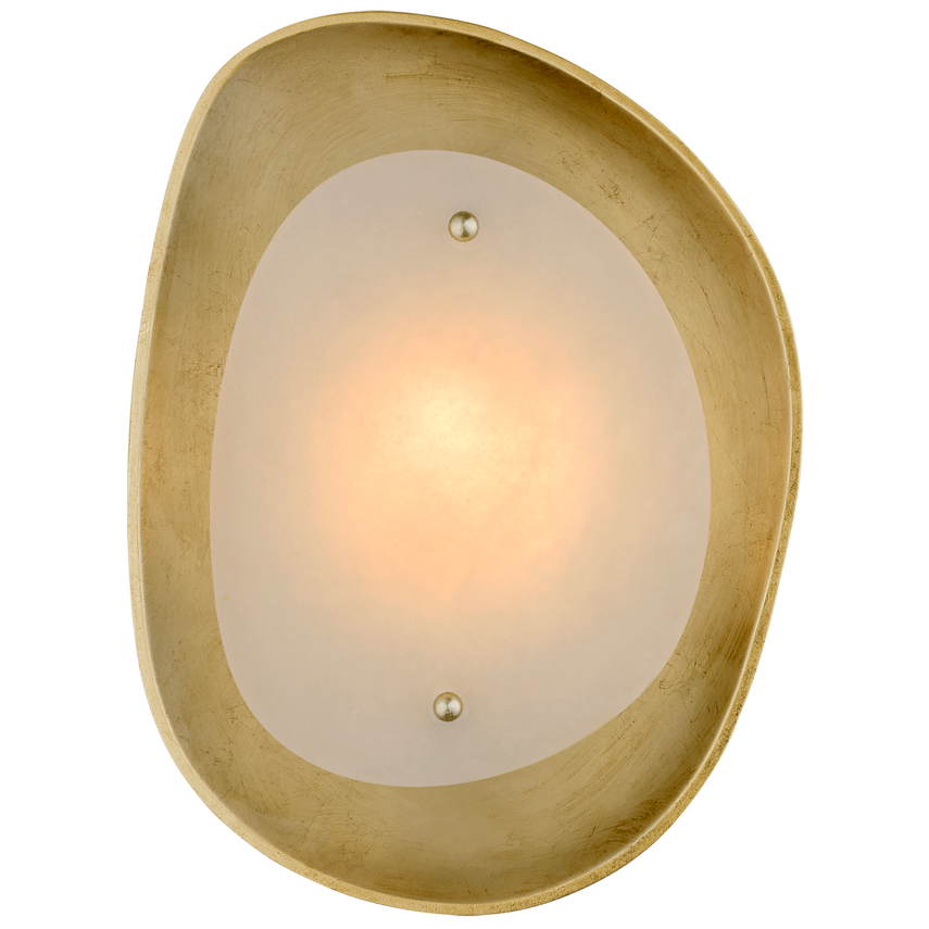 Samos Sculpted LED Wall Sconce - Silver Leaf/Gild
