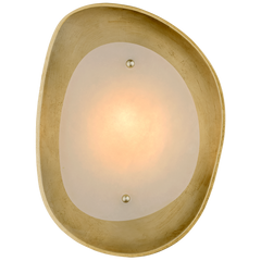 Samos Sculpted LED Wall Sconce - Silver Leaf/Gild