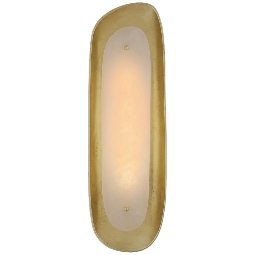 Samos Sculpted LED Wall Sconce - Silver Leaf/Gild