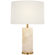 Lineham 16" Cordless Accent Lamp - Alabaster/Crystal