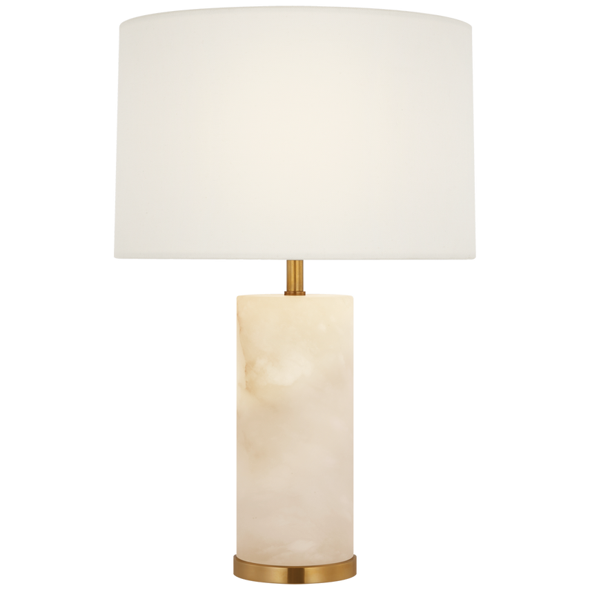 Lineham 16" Cordless Accent Lamp - Alabaster/Crystal