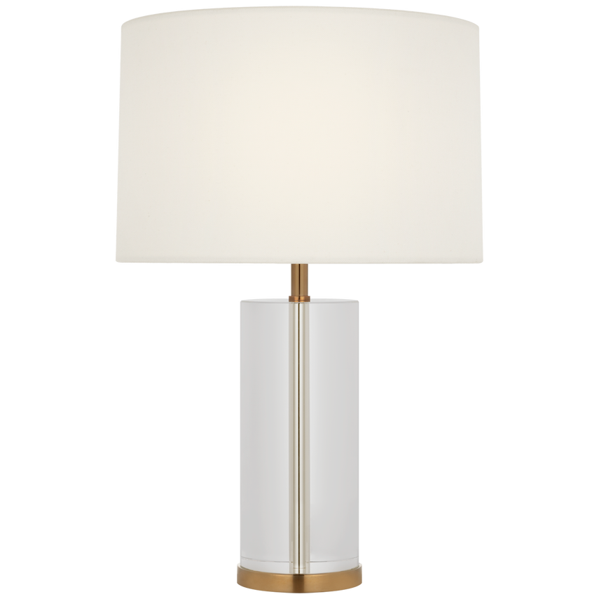 Lineham 16" Cordless Accent Lamp - Alabaster/Crystal