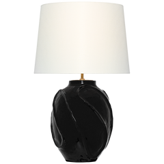 Idalia 28" Sculpted Table Lamp - White/Black