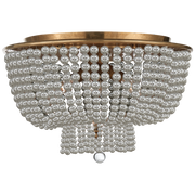Jacqueline Flush Mount - White/Glass