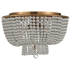 Jacqueline Flush Mount - White/Glass