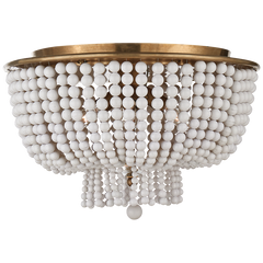 Jacqueline Flush Mount - White/Glass