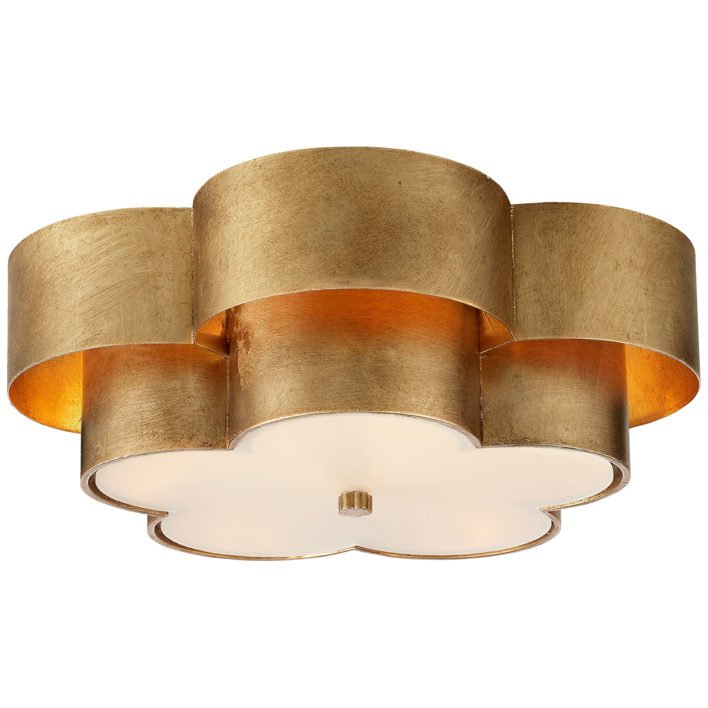 Arabelle 4Lt Flush Fitting - Gild/Burnished Silver Leaf