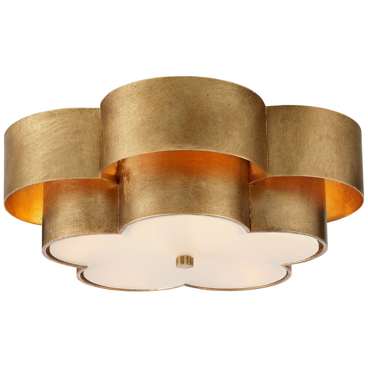 Arabelle 4Lt Flush Fitting - Gild/Burnished Silver Leaf