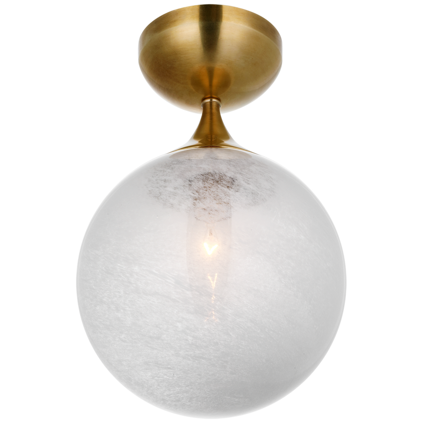Cristol 1/3/16Lt Flush Mount - Nickel/Brass