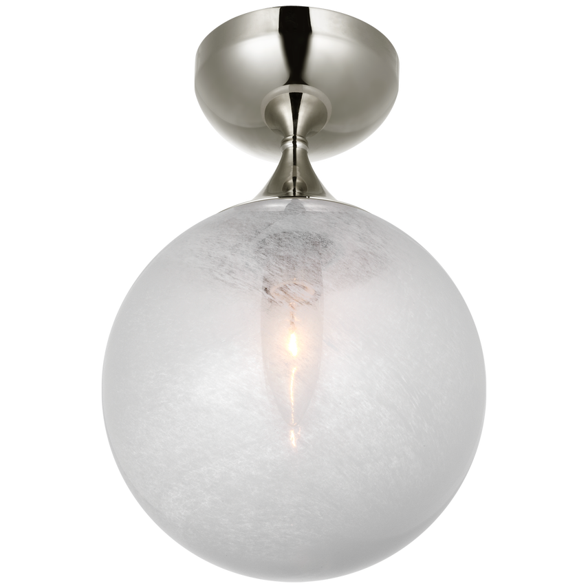 Cristol 1/3/16Lt Flush Mount - Nickel/Brass