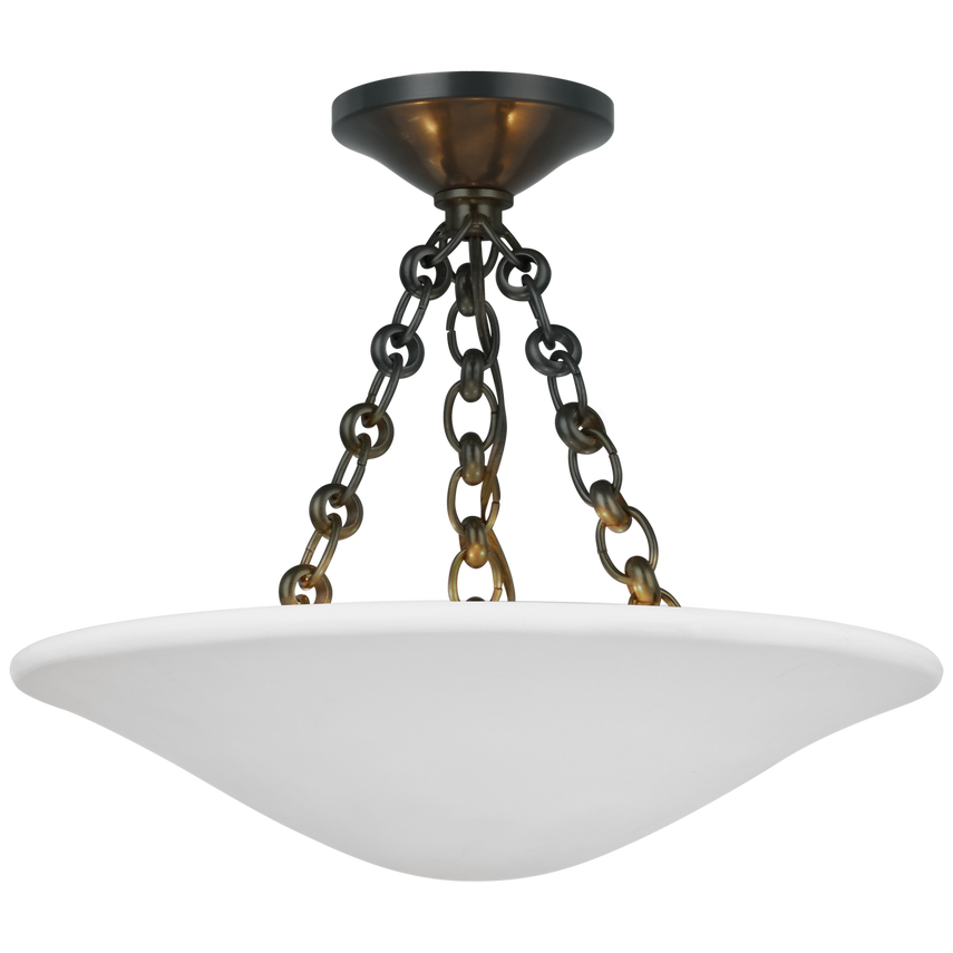 Mollino 16" Semi Flush Mount - Various Colours