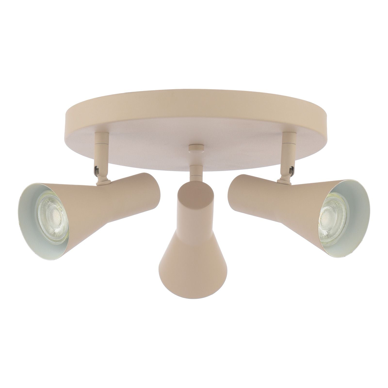 Arnel 3 Light Plate Spotlight- Satin Taupe Finish