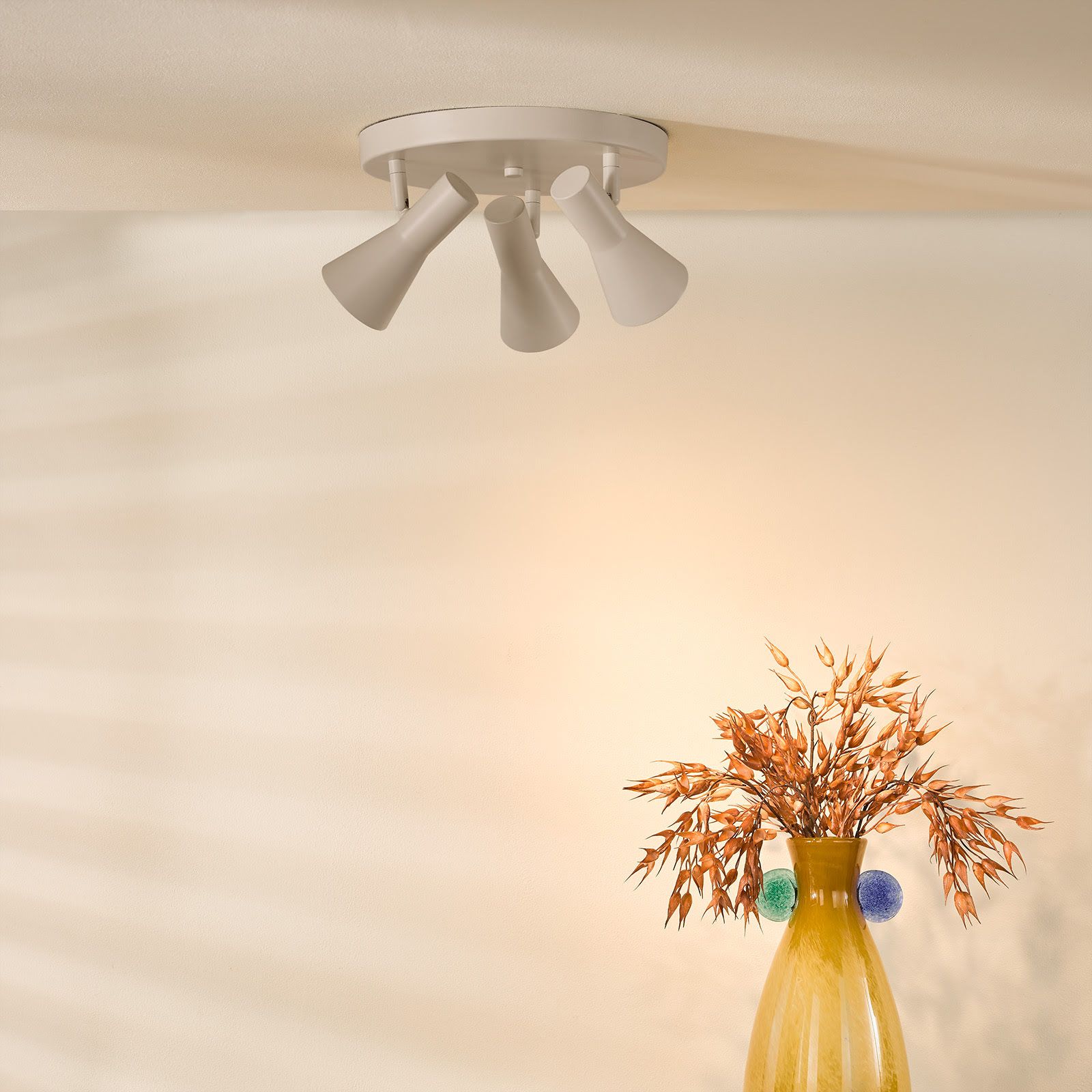 Arnel 3 Light Plate Spotlight- Satin Taupe Finish