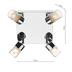 Artemis Bathroom 4Lt Spotlight IP44 - Polished Chrome