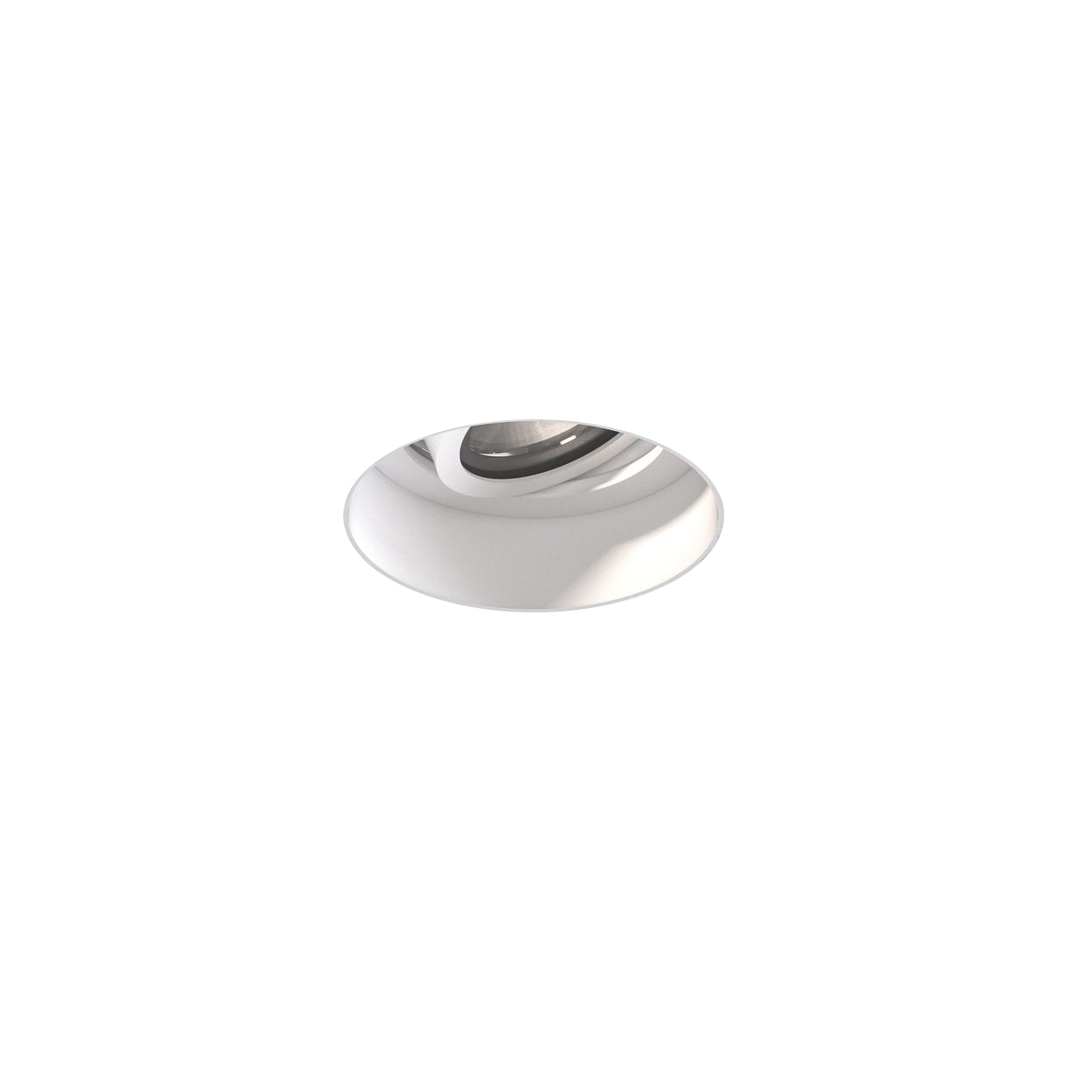 Trimless PRO Round Adjustable - White