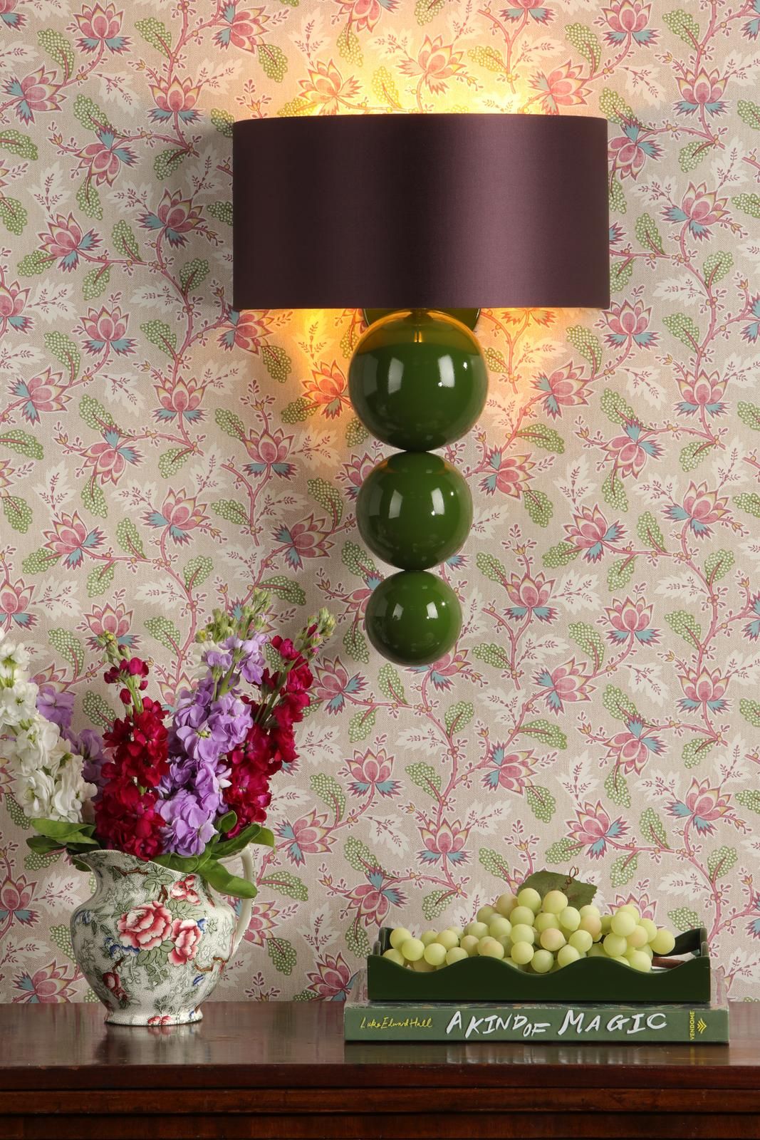 Athena Wall Light Bespoke With Bespoke Shade