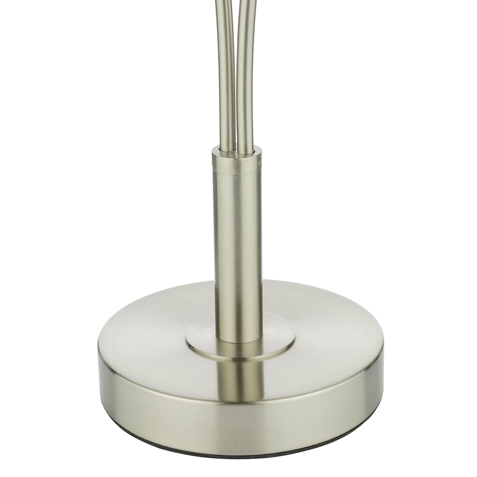 Avari 2 Light Table Lamp Satin Brass Glass/Satin Nickel & White Frosted Glass G9