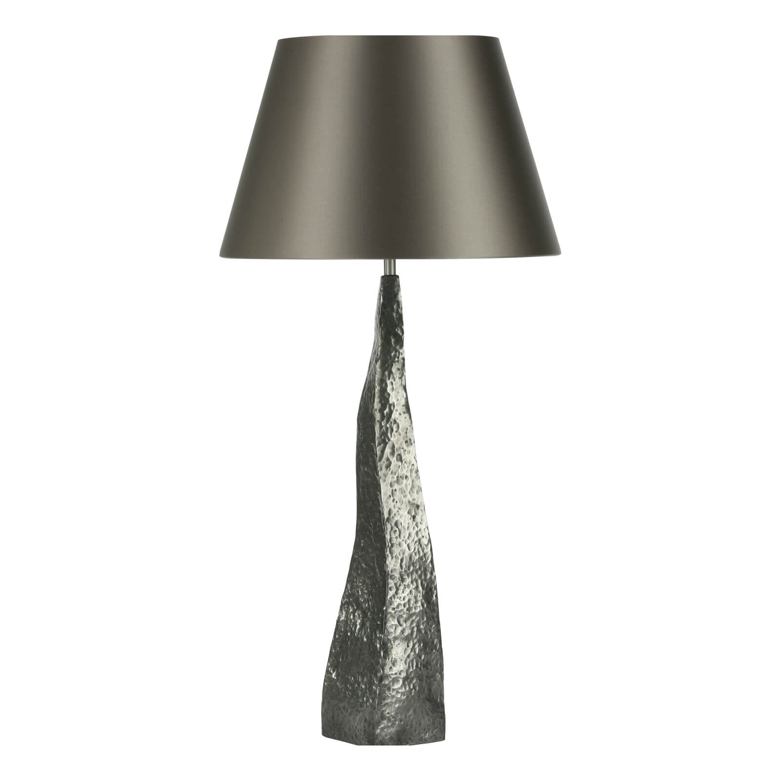 Aztec Table Lamp Copper/Pewter Base Only E27