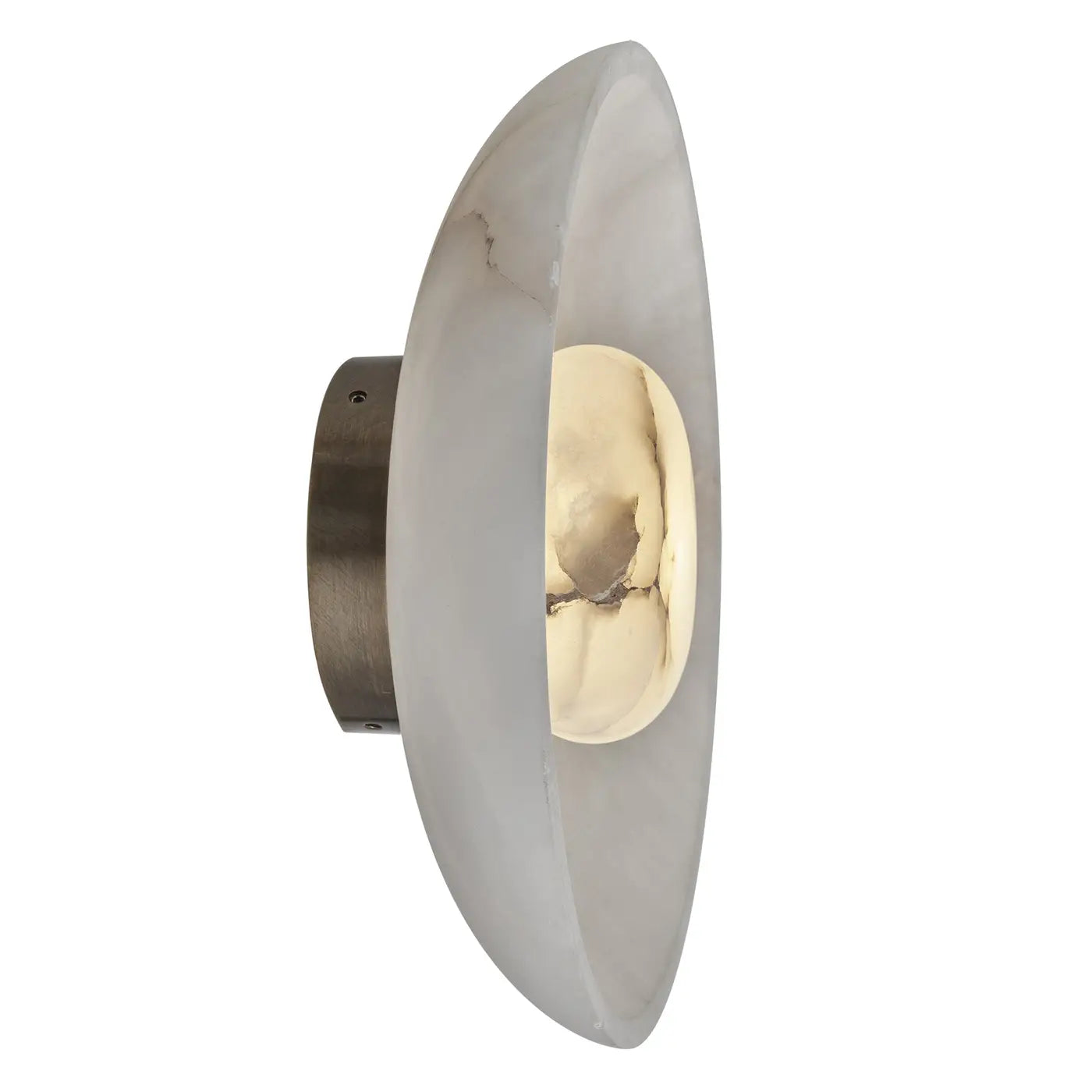 Alabaster Diffuser Wall Light - 10 inch - White