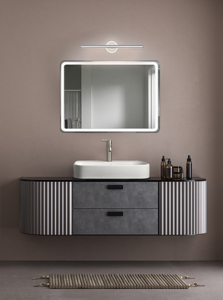Allure LED Wall Light - Chrome and Aged Brass