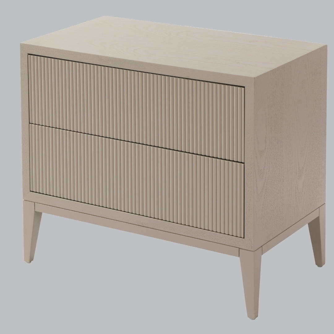 Aster Wide Bedside - Ceramic Crey/White