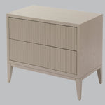 Aster Wide Bedside - Ceramic Crey/White