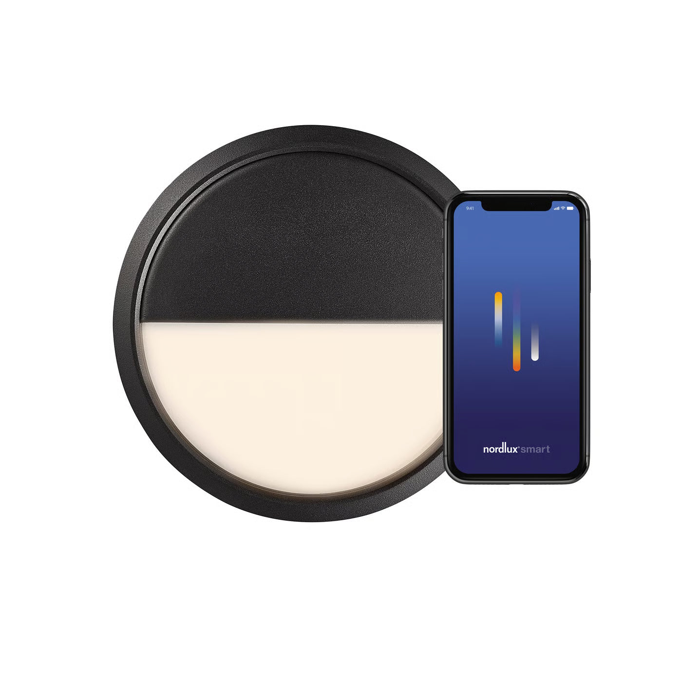 Ava Smart Ceiling/ Wall light- Black/ Grey Finish