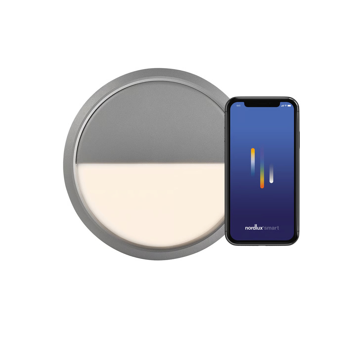 Ava Smart Ceiling/ Wall light- Black/ Grey Finish