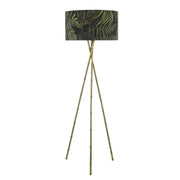 Bamboo Tripod Floor Lamp Antique Brass With Shade- Promotional Offer