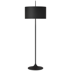 Spinet 62" Floor Lamp - Matte Black/White