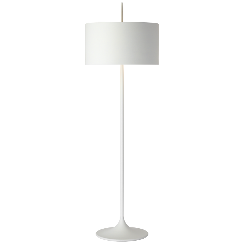 Spinet 62" Floor Lamp - Matte Black/White