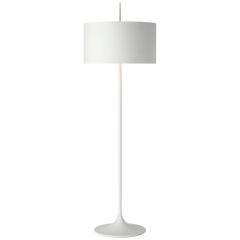 Spinet 62" Floor Lamp - Matte Black/White