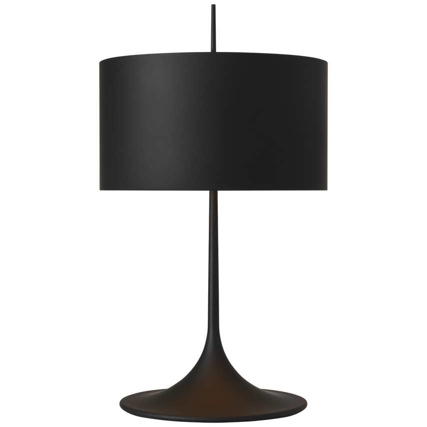 Spinet 26" Trumpet Table Lamp - Black/White