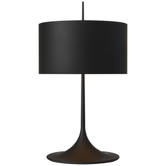 Spinet 26" Trumpet Table Lamp - Black/White