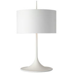 Spinet 26" Trumpet Table Lamp - Black/White