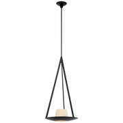 Divina 20" Pendant - Brass/Iron & Alabaster