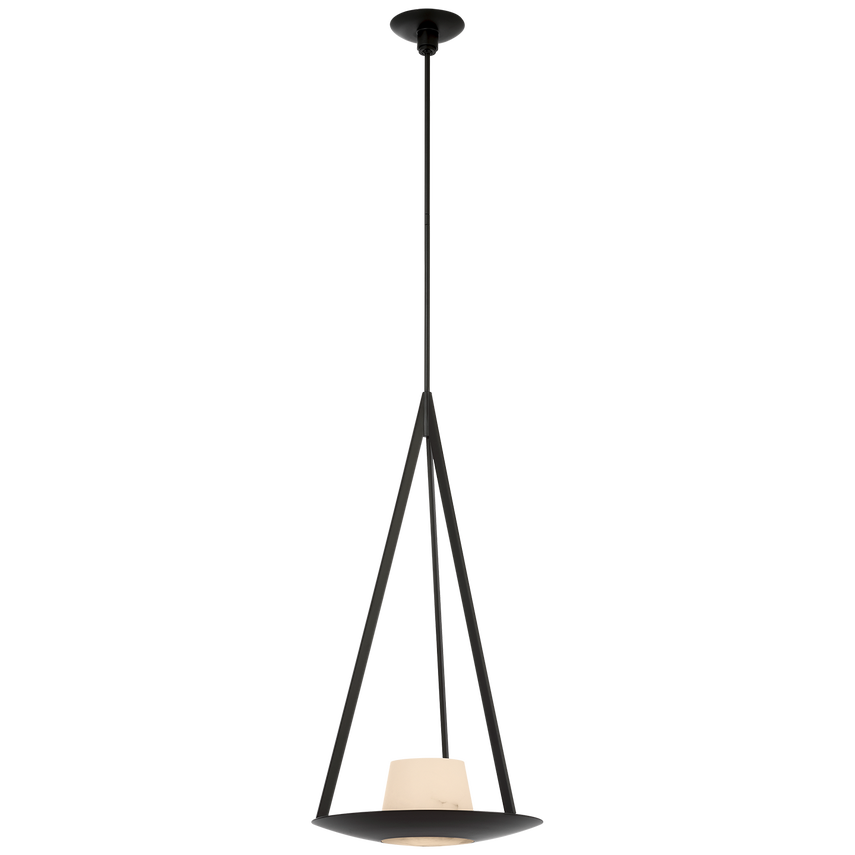 Divina 20" Pendant - Brass/Iron & Alabaster