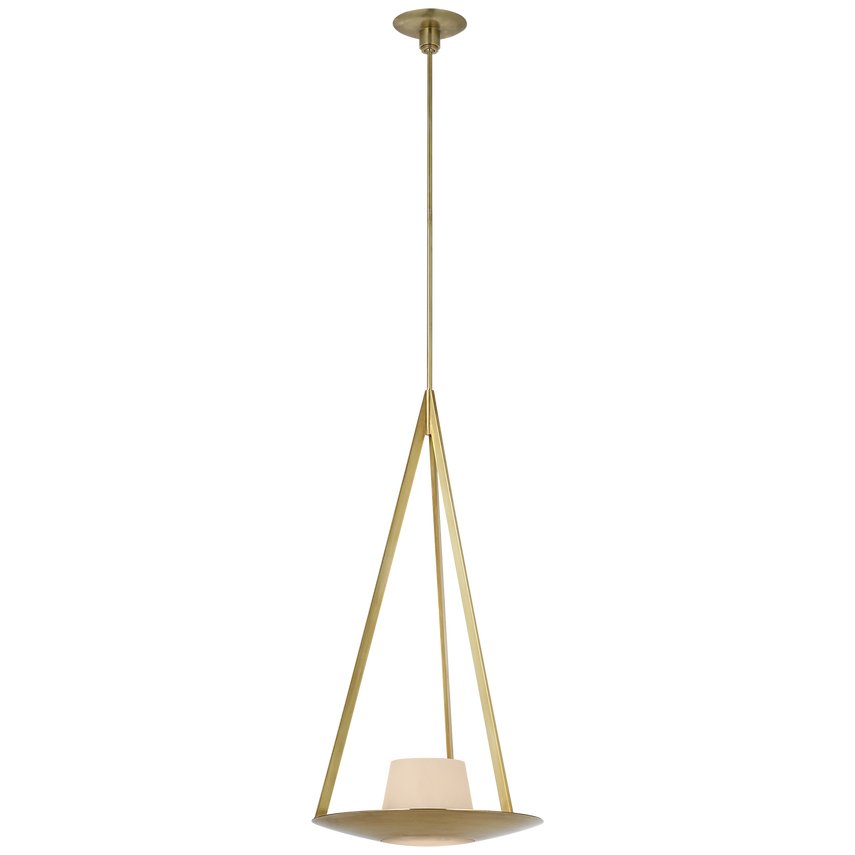 Divina 20" Pendant - Brass/Iron & Alabaster