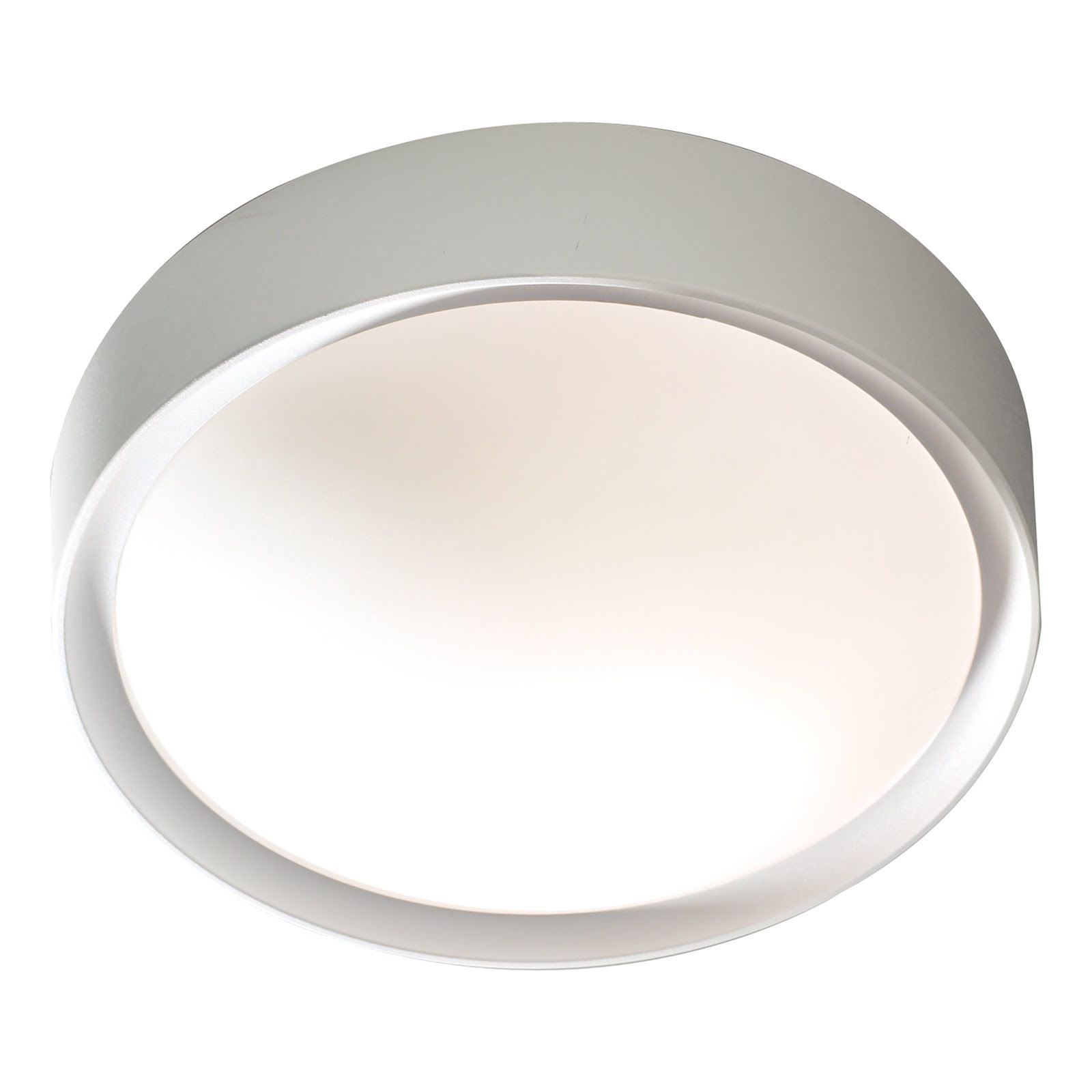 Beta Bathroom Flush Light IP44 - Cream & Opal Glass